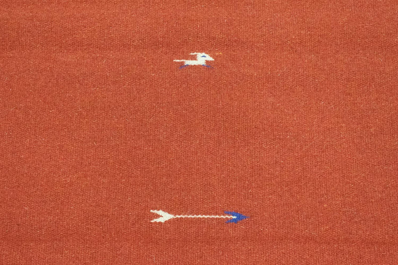 Kelim matta - trendig - 180 x 120 cm - röd