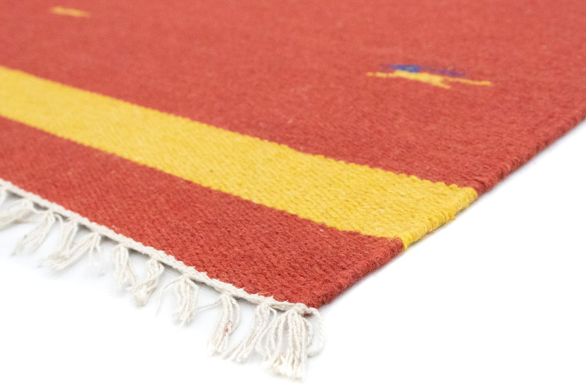 Kelim matta - trendig - 180 x 120 cm - röd