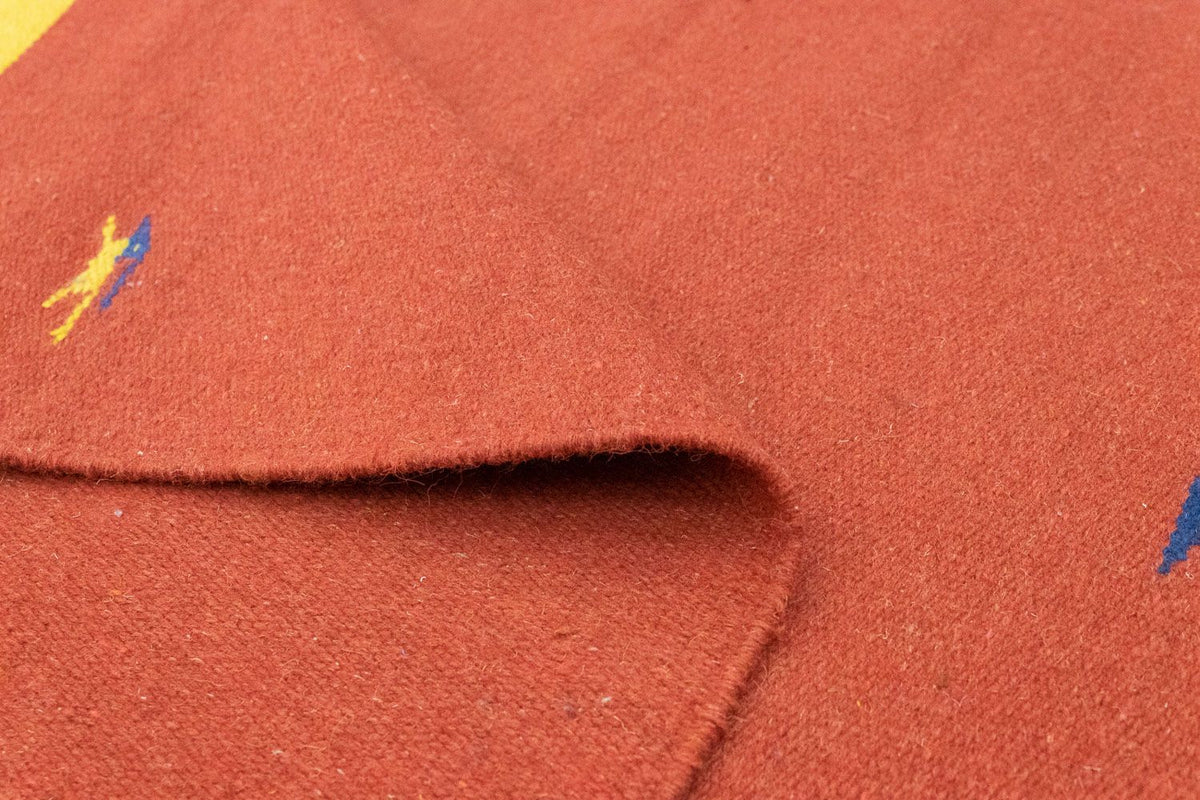 Kelim matta - trendig - 180 x 120 cm - röd