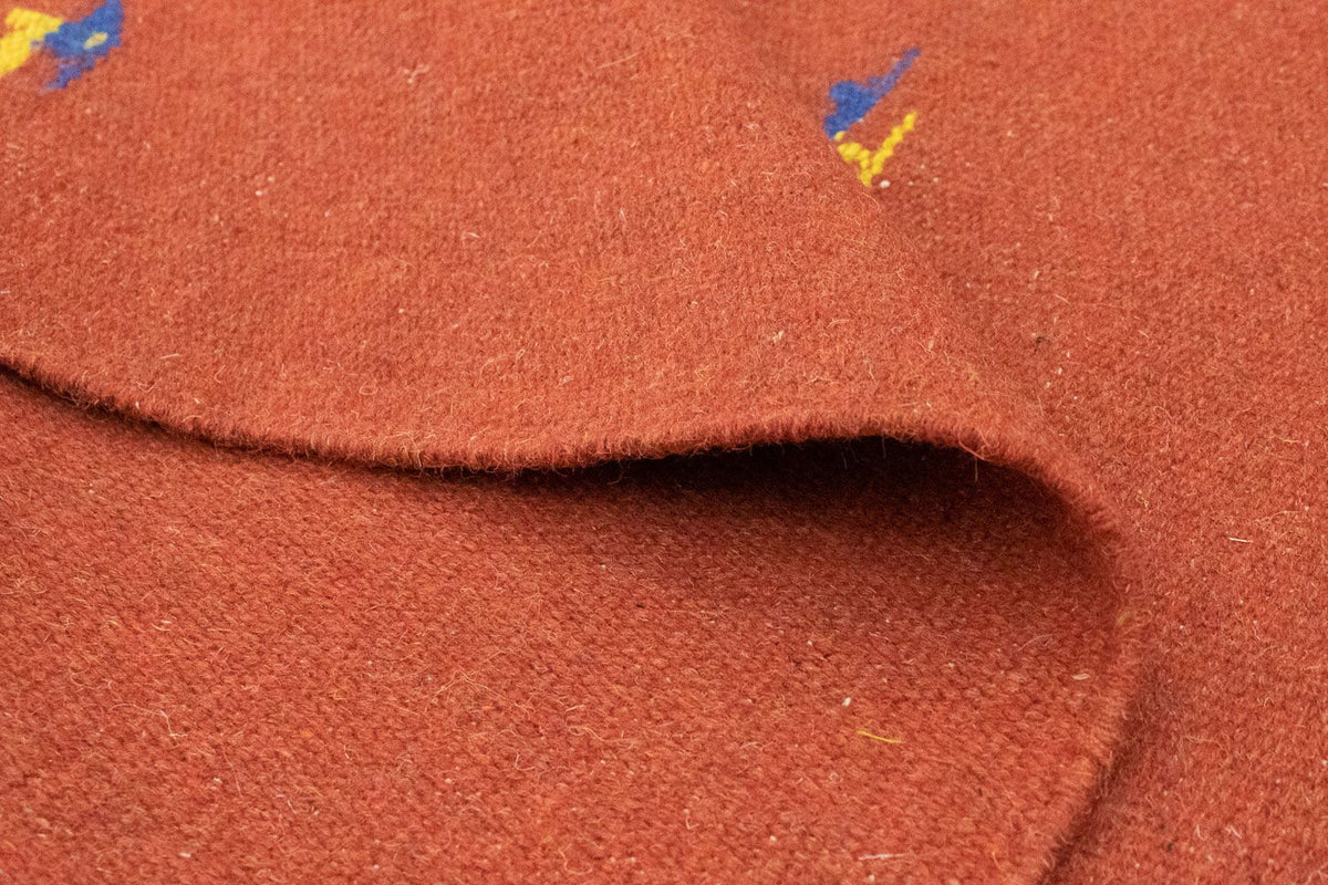 Kelim matta - trendig - 180 x 120 cm - röd