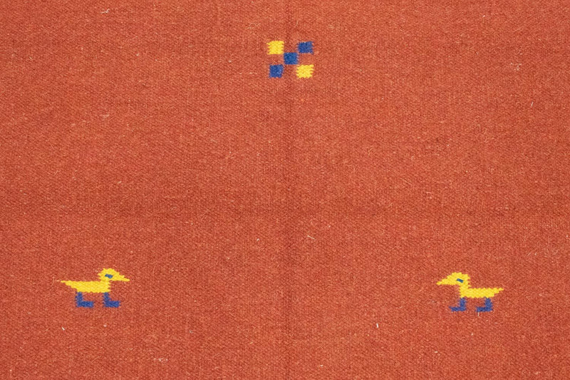 Kelim matta - trendig - 180 x 120 cm - röd