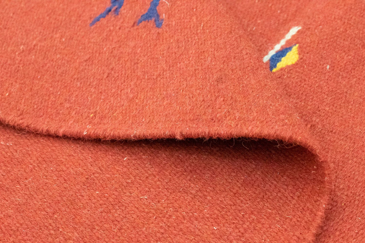 Kelim matta - trendig - 180 x 120 cm - röd