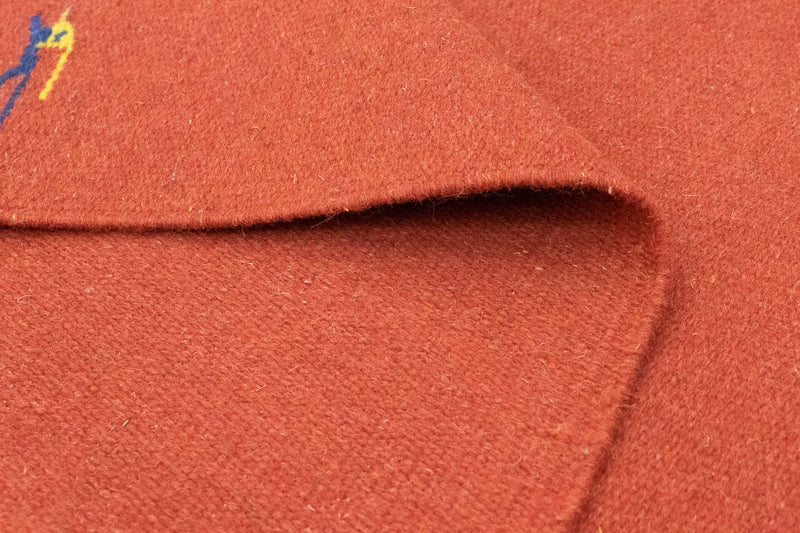 Kelim matta - trendig - 180 x 120 cm - röd