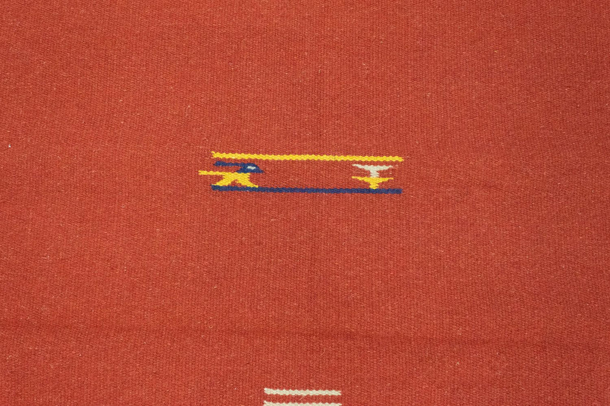 Kelim matta - trendig - 180 x 120 cm - röd