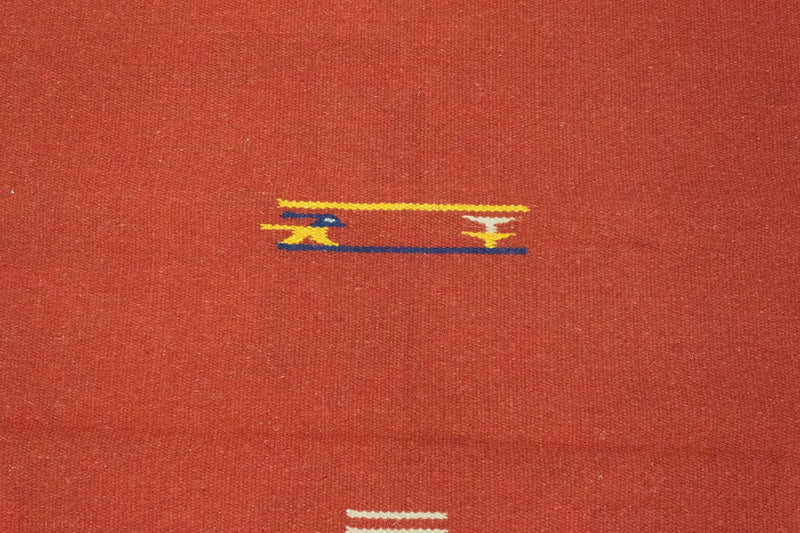 Kelim matta - trendig - 180 x 120 cm - röd