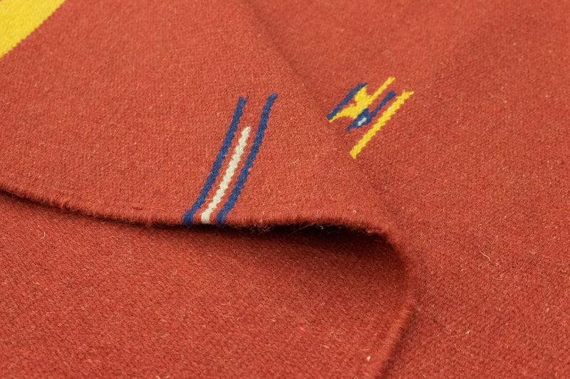 Kelim matta - trendig - 180 x 120 cm - röd