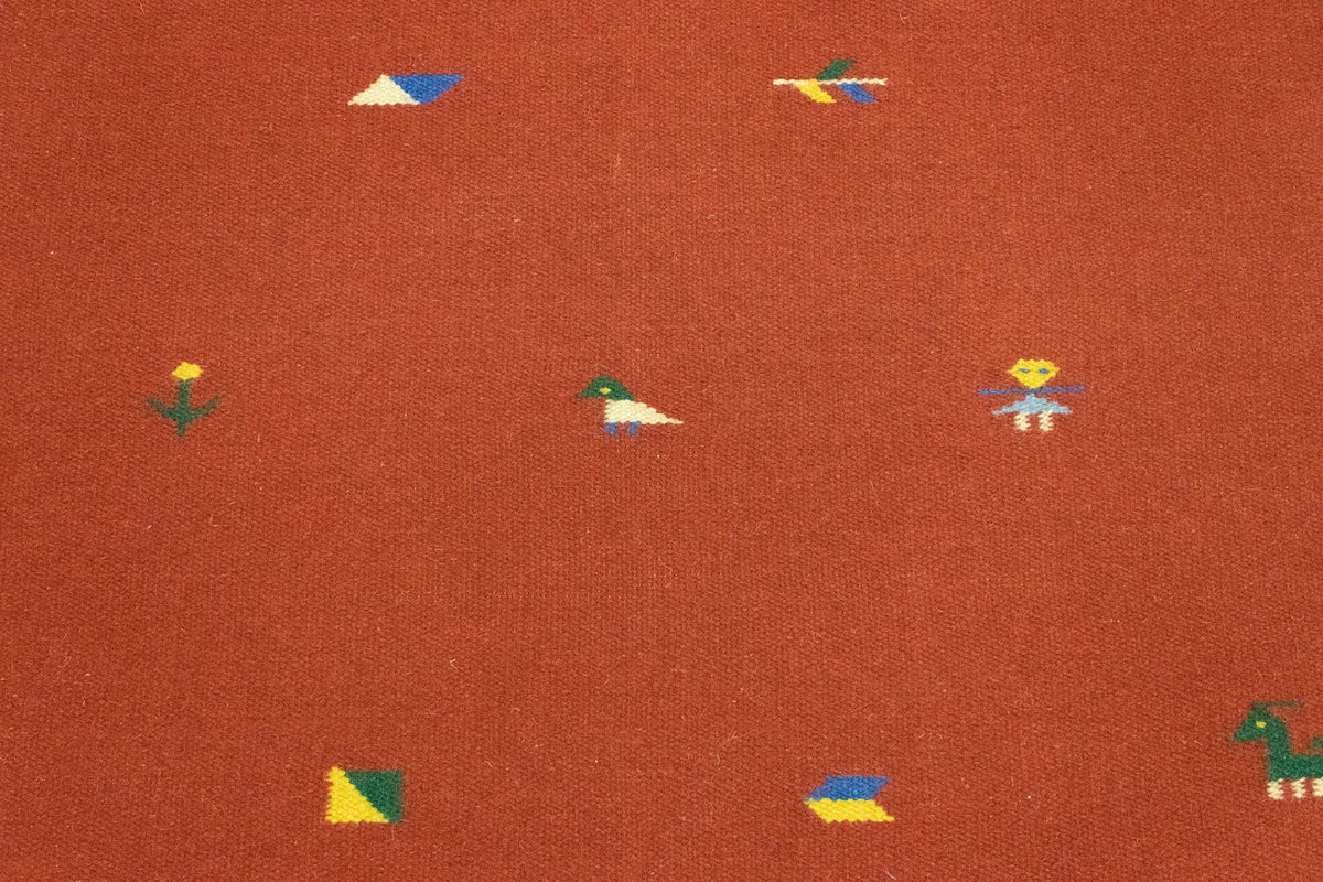 Kelim matta - trendig - 180 x 120 cm - röd