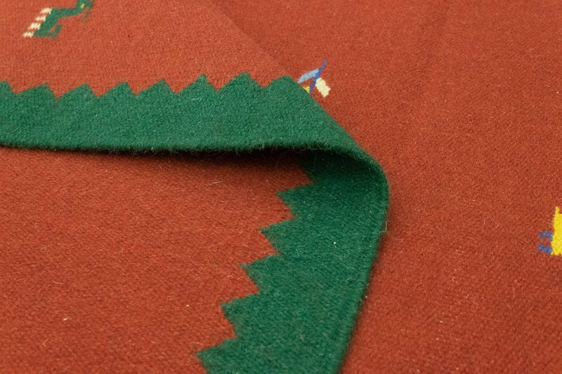 Kelim matta - trendig - 180 x 120 cm - röd