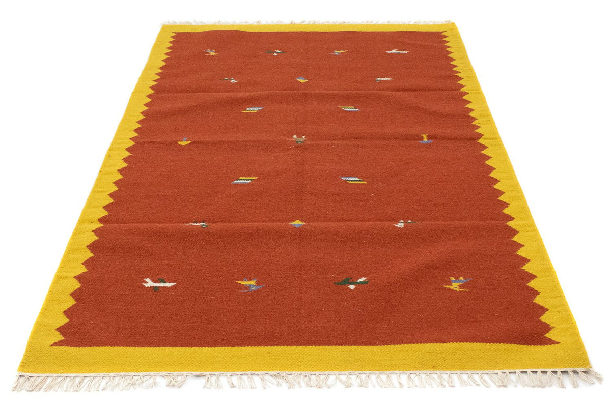 Kelim matta - trendig - 180 x 120 cm - orange