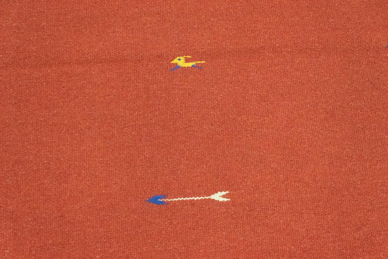 Kelim matta - trendig - 180 x 120 cm - röd