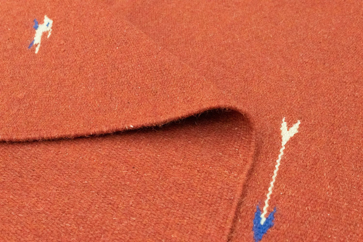 Kelim matta - trendig - 180 x 120 cm - röd