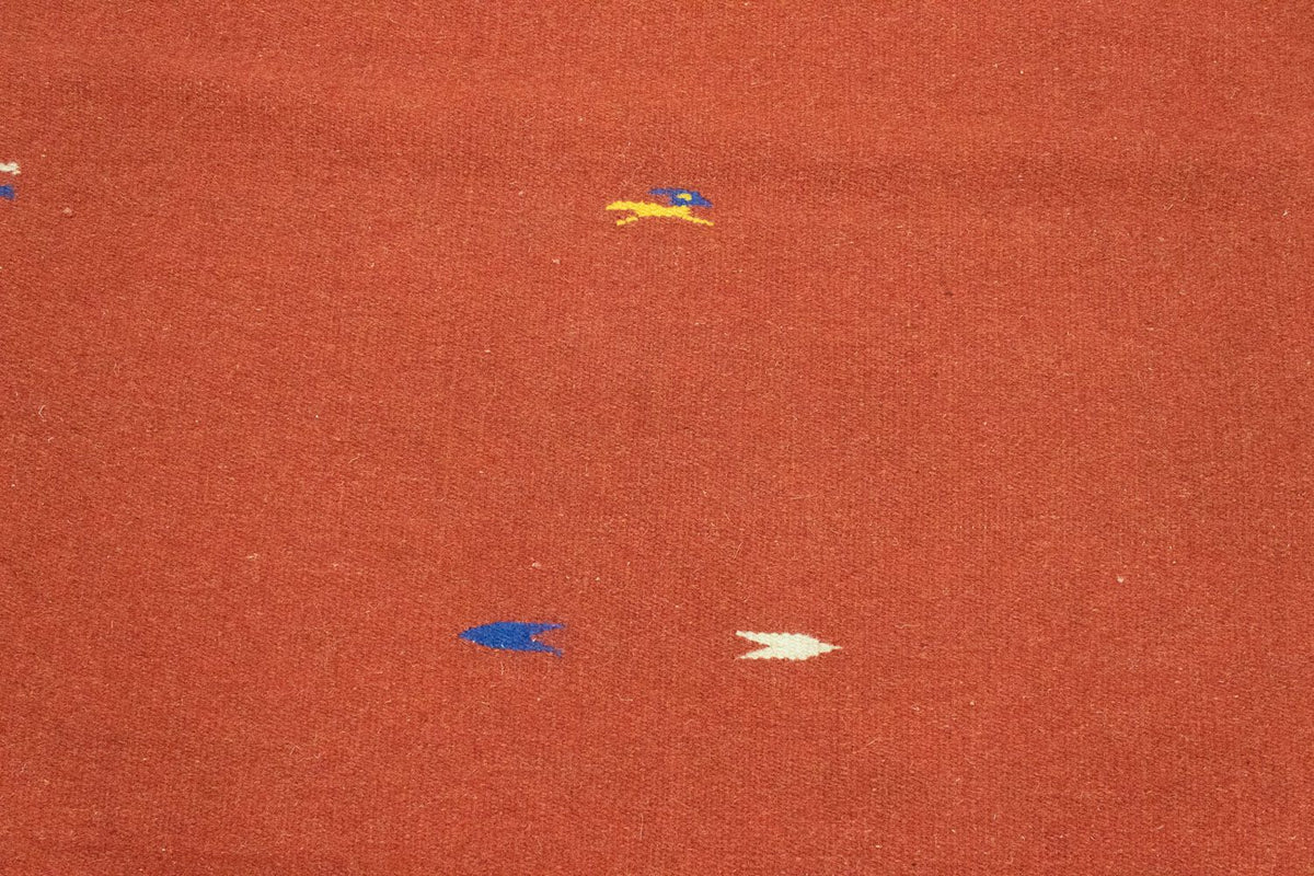 Kelim matta - trendig - 180 x 120 cm - röd