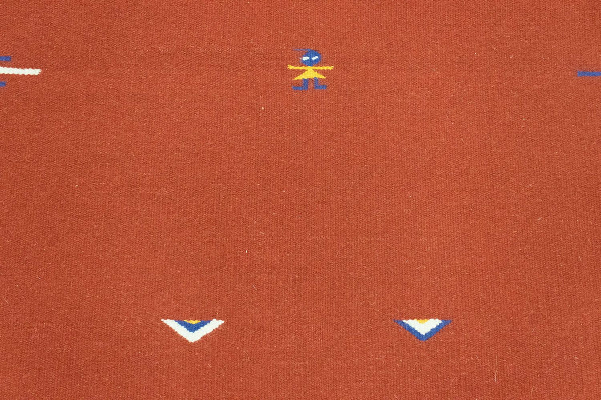 Kelim matta - trendig - 180 x 120 cm - röd