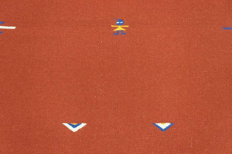 Kelim matta - trendig - 180 x 120 cm - röd