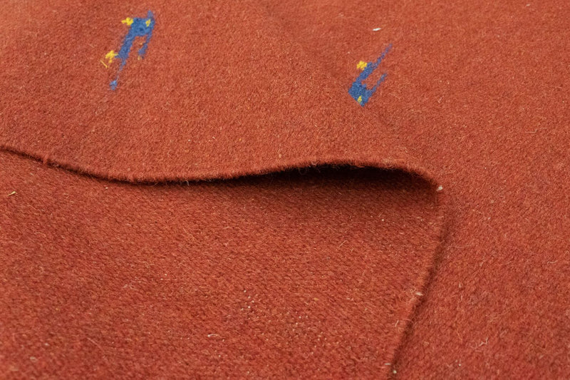 Kelim matta - trendig - 180 x 120 cm - röd