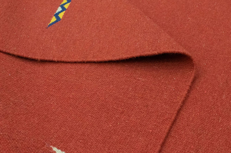 Kelim matta - trendig - 180 x 120 cm - röd