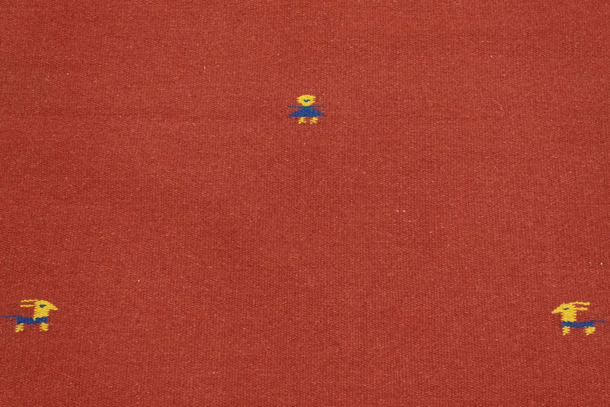 Kelim matta - trendig - 180 x 120 cm - röd