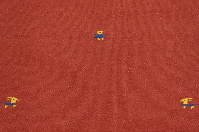 Kelim matta - trendig - 180 x 120 cm - röd