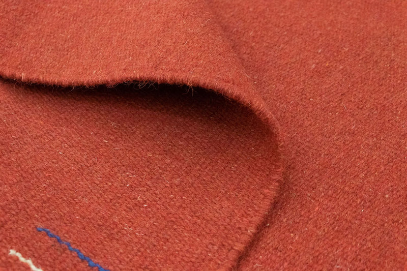 Kelim matta - trendig - 180 x 120 cm - röd