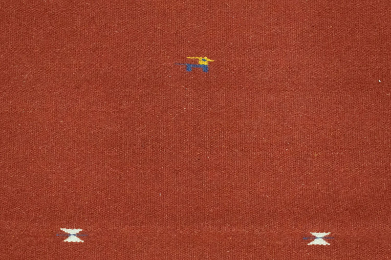 Kelim matta - trendig - 180 x 120 cm - röd