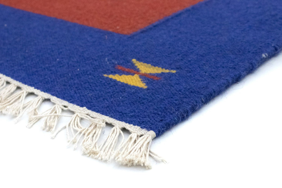 Kelim matta - trendig - 180 x 120 cm - röd