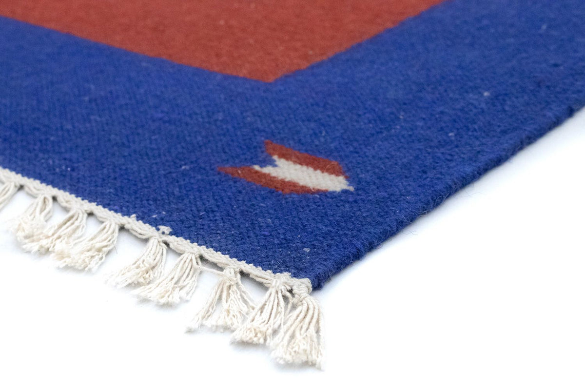 Kelim matta - trendig - 180 x 120 cm - röd