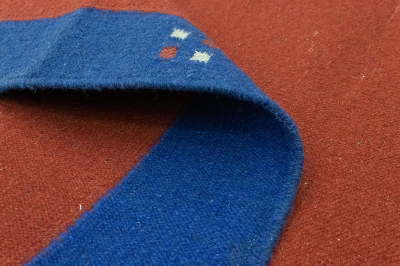 Kelim matta - trendig - 180 x 120 cm - röd