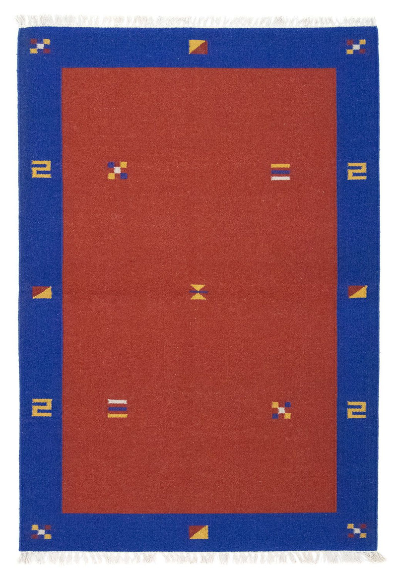 Kelim matta - trendig - 180 x 120 cm - röd