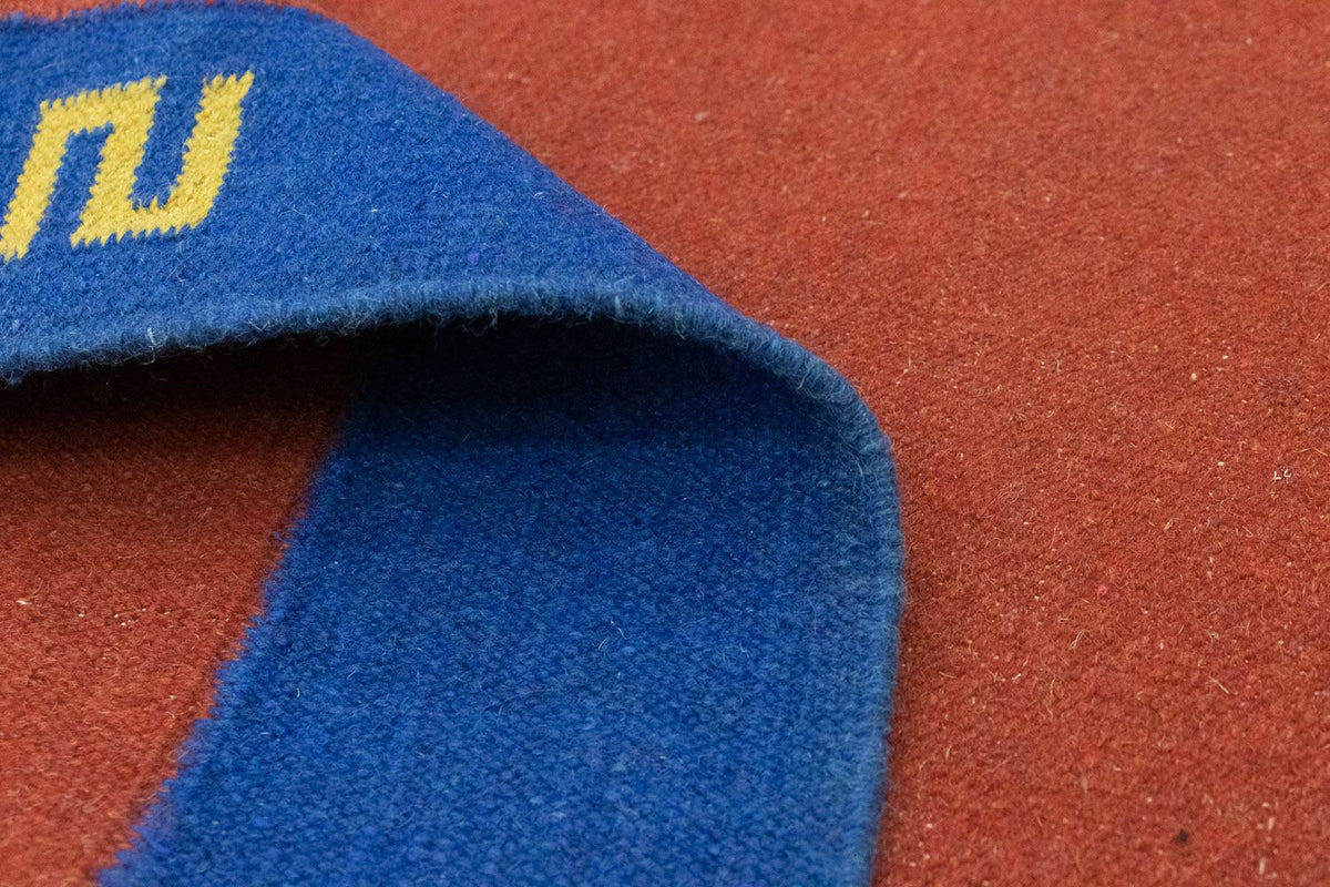 Kelim matta - trendig - 180 x 120 cm - röd