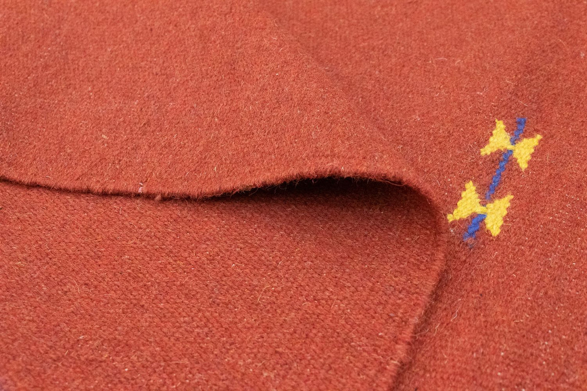 Kelim matta - trendig - 180 x 120 cm - röd