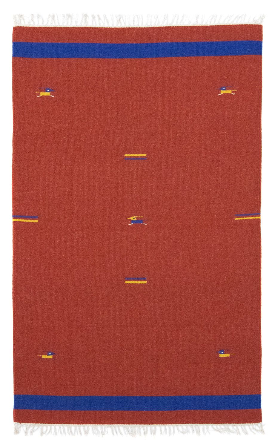 Kelim matta - trendig - 180 x 120 cm - röd