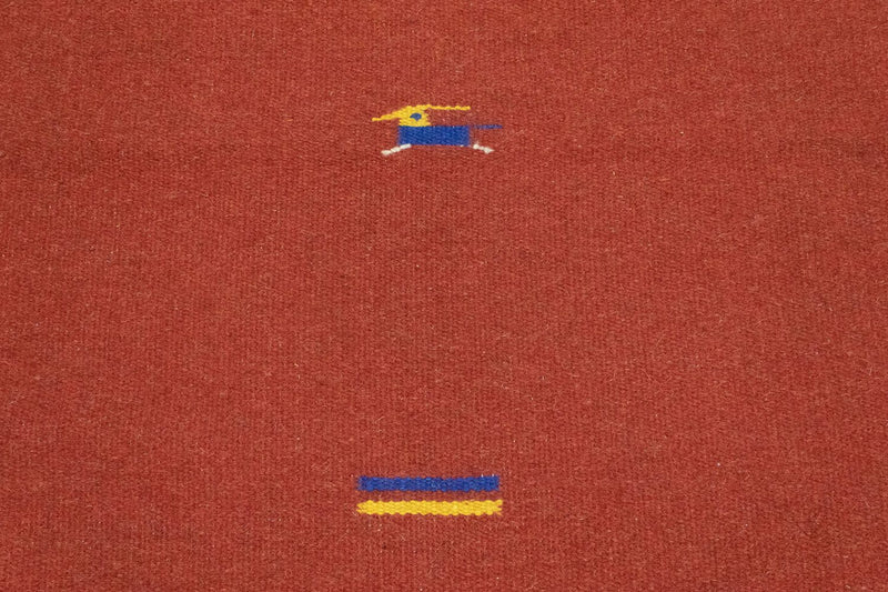 Kelim matta - trendig - 180 x 120 cm - röd