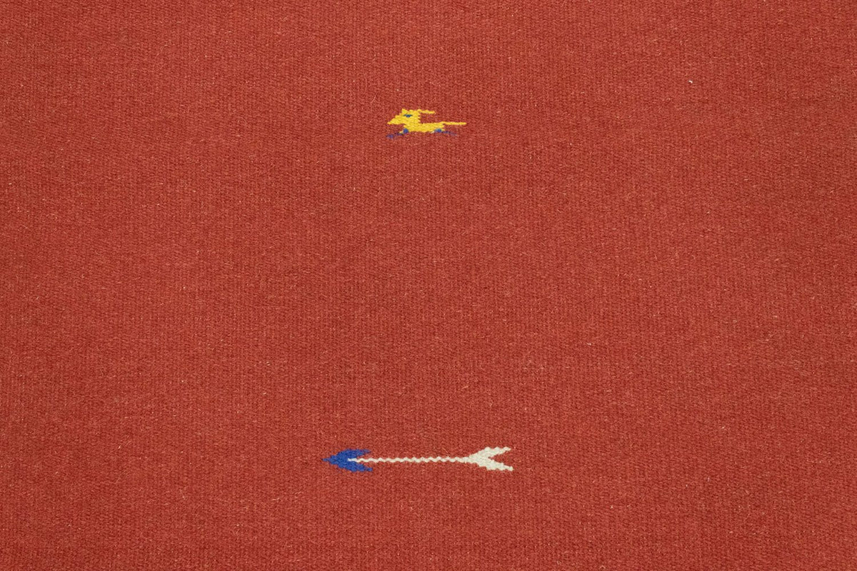 Kelim matta - trendig - 180 x 120 cm - röd