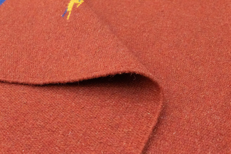 Kelim matta - trendig - 180 x 120 cm - röd