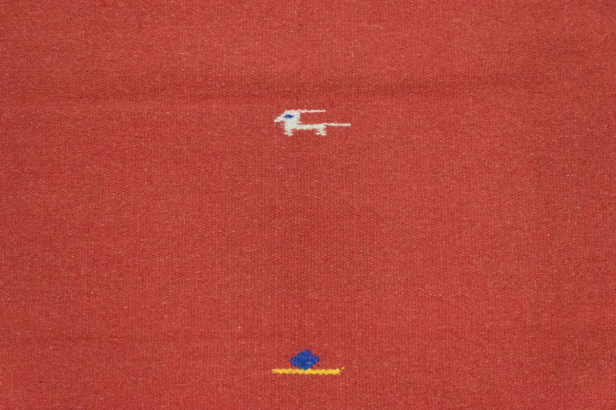 Kelim matta - trendig - 180 x 120 cm - röd