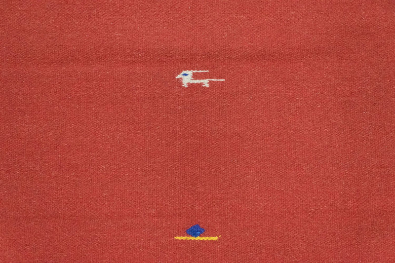 Kelim matta - trendig - 180 x 120 cm - röd