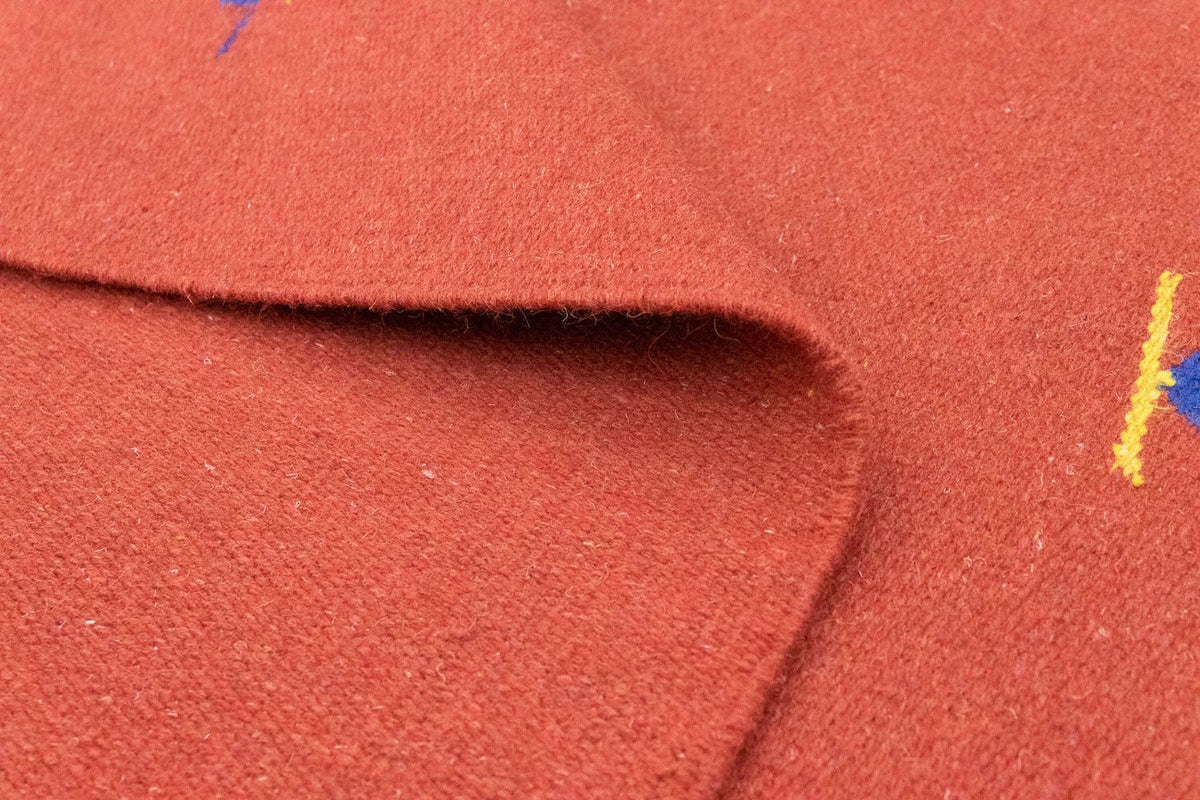 Kelim matta - trendig - 180 x 120 cm - röd