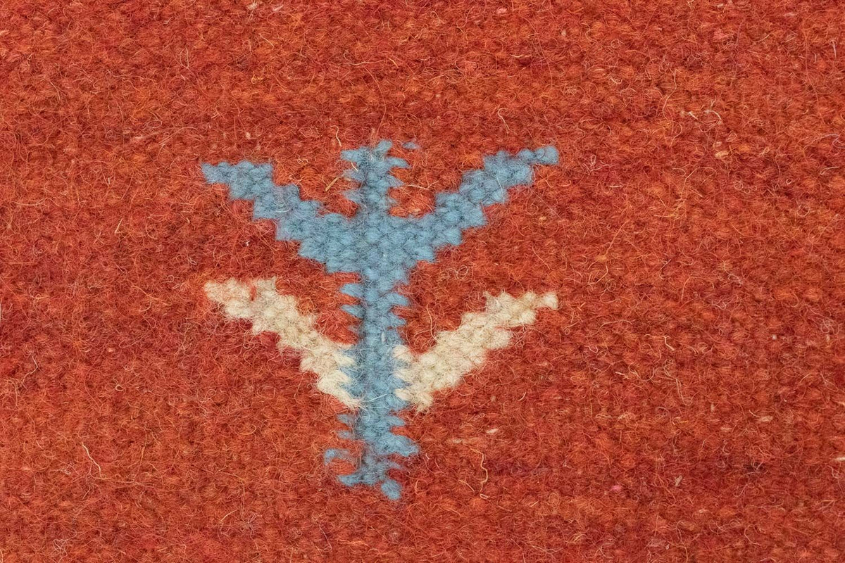 Kelim matta - trendig - 200 x 140 cm - orange