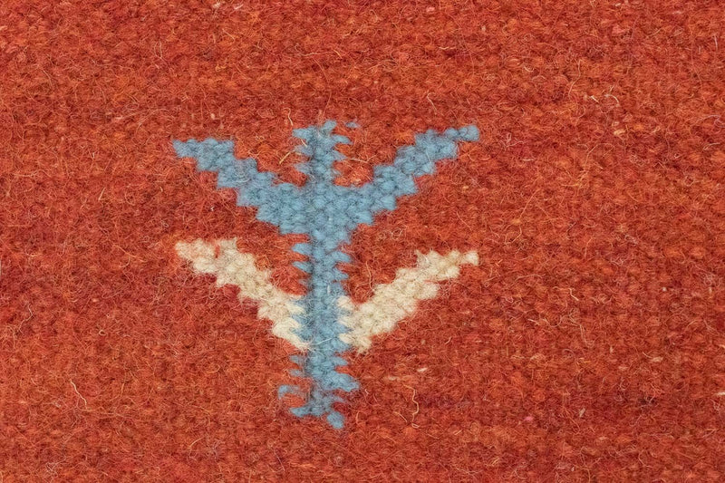 Kelim matta - trendig - 200 x 140 cm - orange