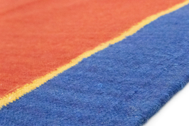 Kelim matta - trendig - 200 x 140 cm - röd