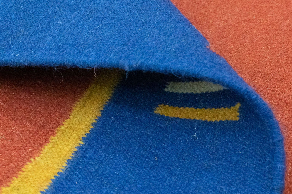 Kelim matta - trendig - 200 x 140 cm - orange