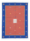 Modern kilim Mattan 140x200cm - Ullmatta - Rektangulär / Röd / 140 x 200 cm Rektangulär