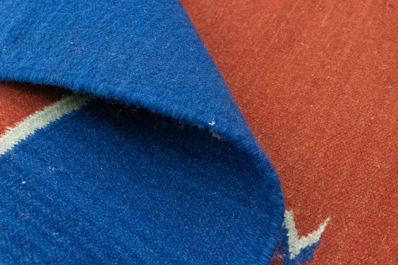 Kelim matta - trendig - 200 x 140 cm - röd