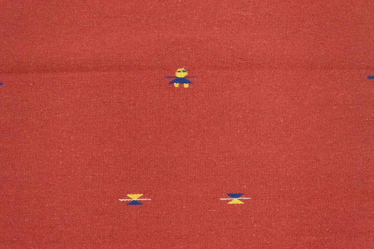 Kelim matta - trendig - 180 x 120 cm - röd