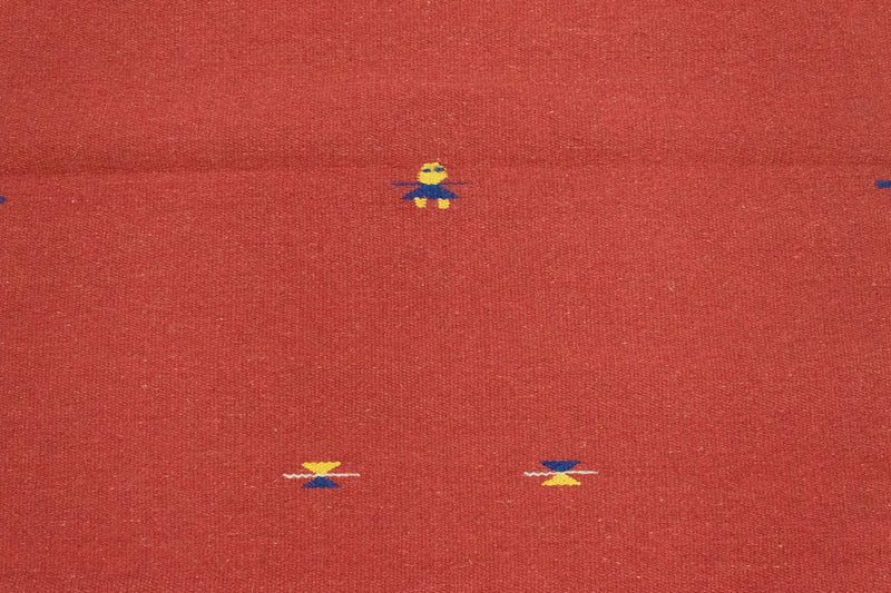 Kelim matta - trendig - 180 x 120 cm - röd