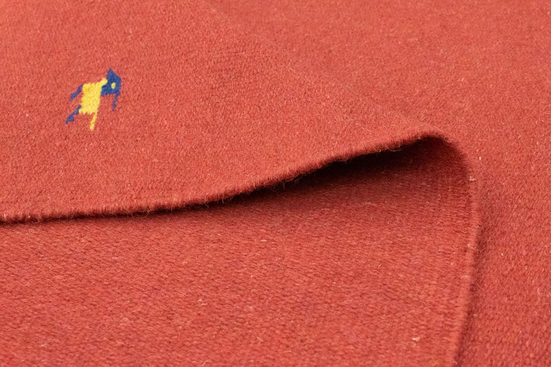 Kelim matta - trendig - 180 x 120 cm - röd