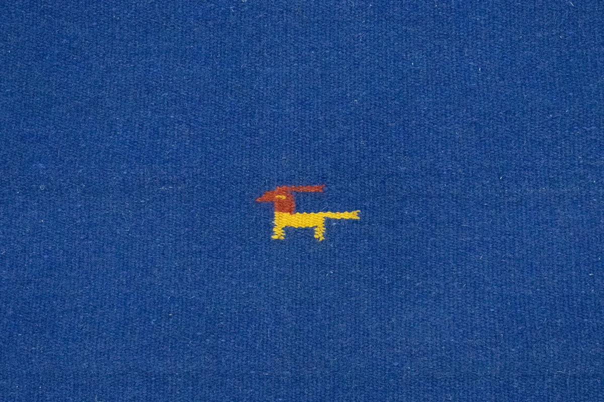 Kelim matta - trendig - 180 x 120 cm - blå