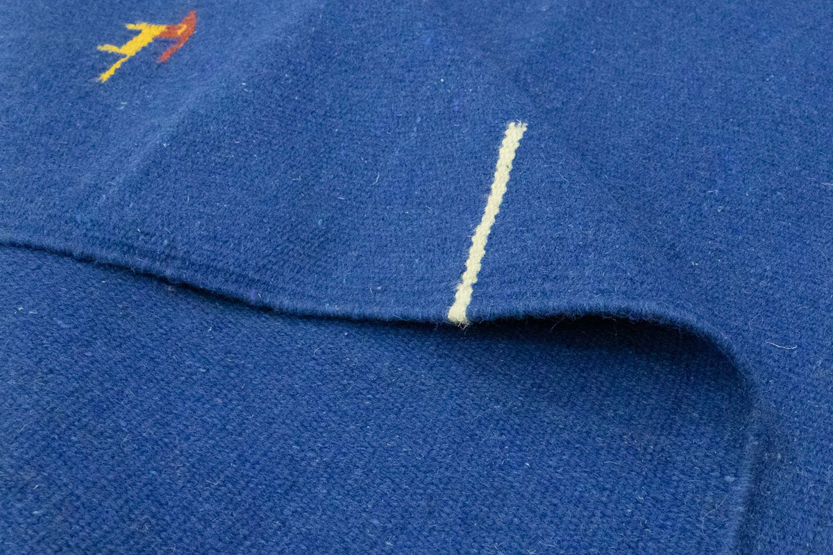 Kelim matta - trendig - 180 x 120 cm - blå