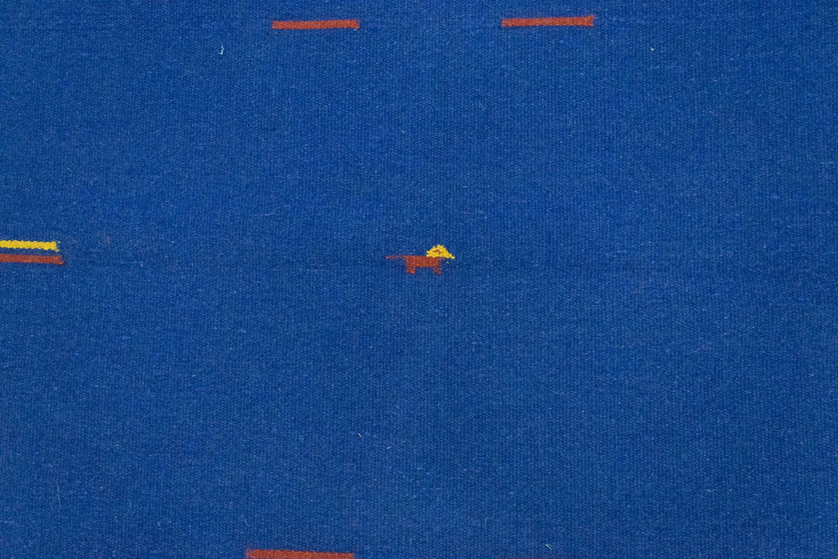 Kelim matta - trendig - 180 x 120 cm - blå