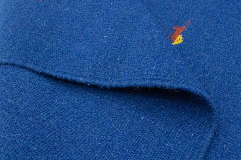 Kelim matta - trendig - 180 x 120 cm - blå